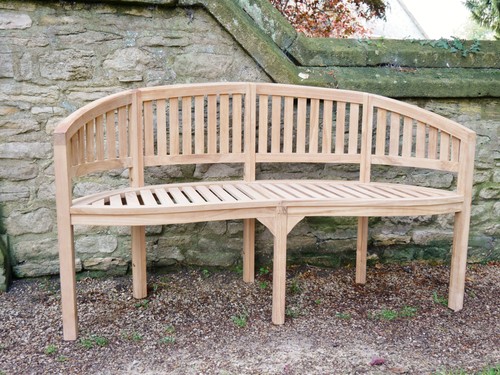 Teak bean bench outdoor - bean, metal