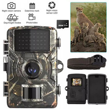 32GB Wildlife Trail Camera 1080P Game Night Vision Outdoor Motion Hunting Cam UK