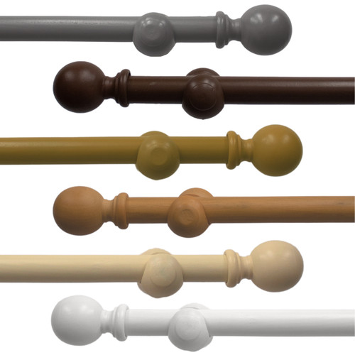 Wooden curtain pole - wooden,