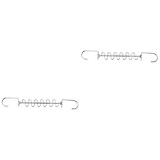  Set of 2 Skirt Hangers Space Saving Clothes Closet Storage Multi-hole Rack