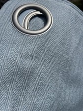 Brand-new Dunelm duck egg  blue lined eyelet curtains 228 x137 cm 