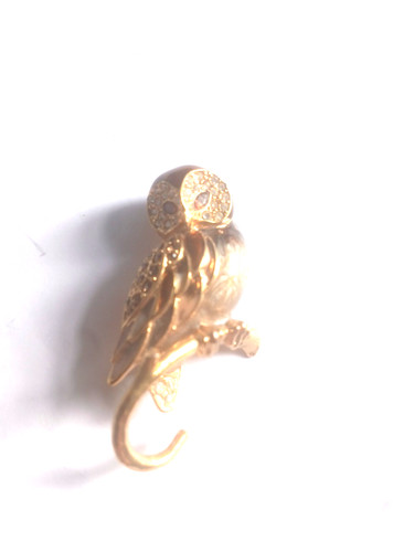 Vintage crystal enamel perched - vintage,