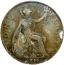 Great Britain UK 1916 One Penny