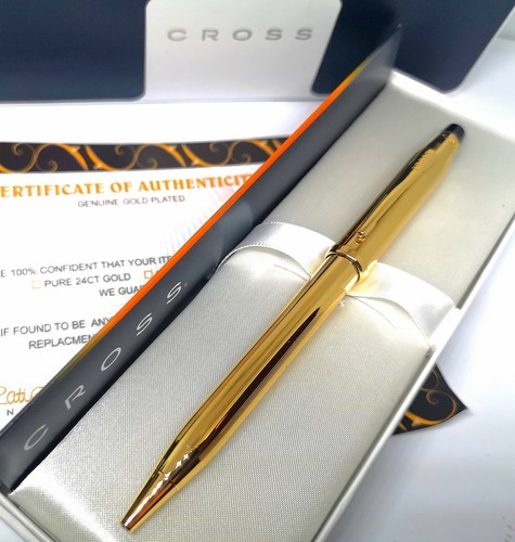 24k gold plated shiny cross - 24k,