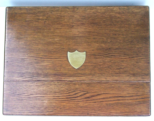Antique tiger oak jewellers - antique,