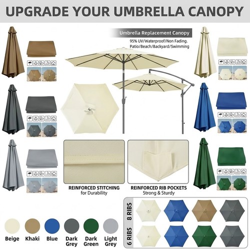 Replacement fabric parasol - fabric,