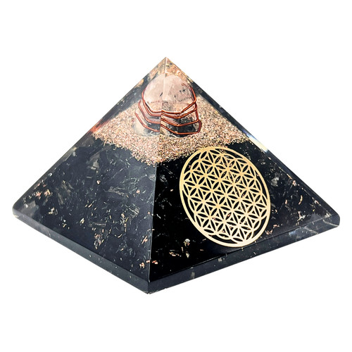 Black tourmaline orgonite - black,