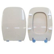 Toilet Seat Emilia Vavid Wood Coated in Polyester Resin Champagne