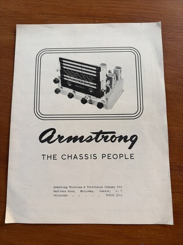 Armstrong radio amplifier - armstrong,