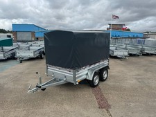 BOX Trailer 8,7ft x 4ft Twin axle 750kg MGW ALKO axles Canvas Cover Box Trailer