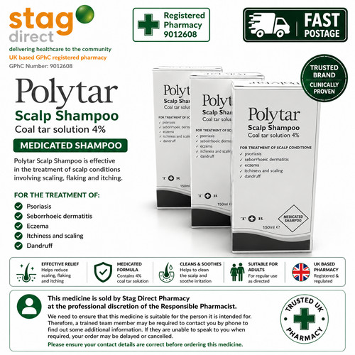 Polytar scalp coal tar shampoo - polytar,
