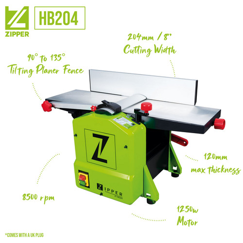 Zipper planer thicknesser - zipper,