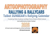 Talbot Sunbeam Rallying Rallycar A3 calendar Kalender 2026 Artgophotography