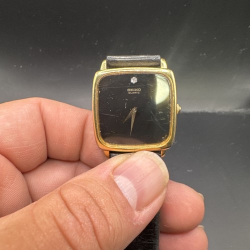 Seiko quartz watch diamond - watch,