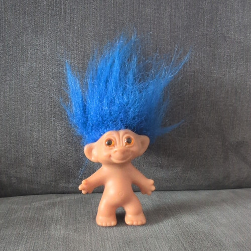 Uneeda troll doll blue - uneeda,