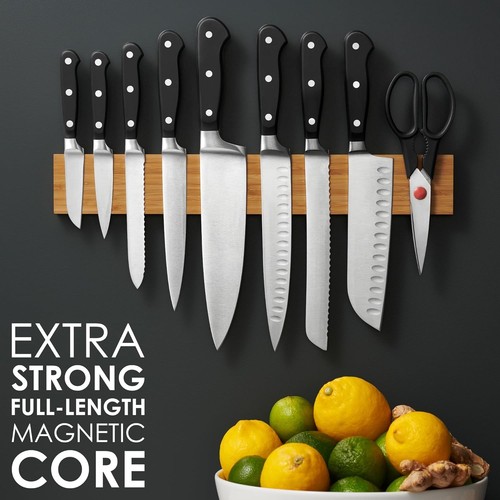 Bamboo magnetic knife - magnetic, holder