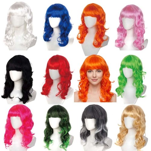 Cosplay long curly wave wig - long,