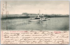 Vintage Postcard Ship Pier