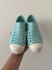 Kids Native Shoes Size 1y Teal