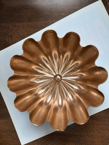 Vintage copper metal fluted - copper,