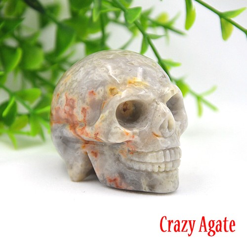 Natural handmade skull head - natural,