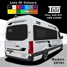Van Stickers For Mercedes Sprinter LWB Camper Motorhome Stripes Graphics 2018+