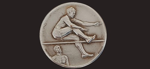 Vintage silvered athletics - vintage,