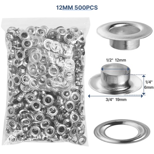 500pc 12mm grommet - #4, 1/2"