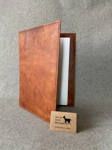 Leather book cover goat - leather,