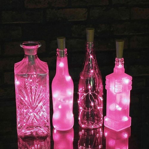 Copper bottle string lights - bottle,