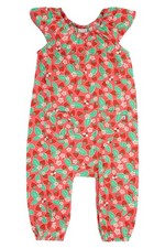 Frugi Girls Navy Playsuits -