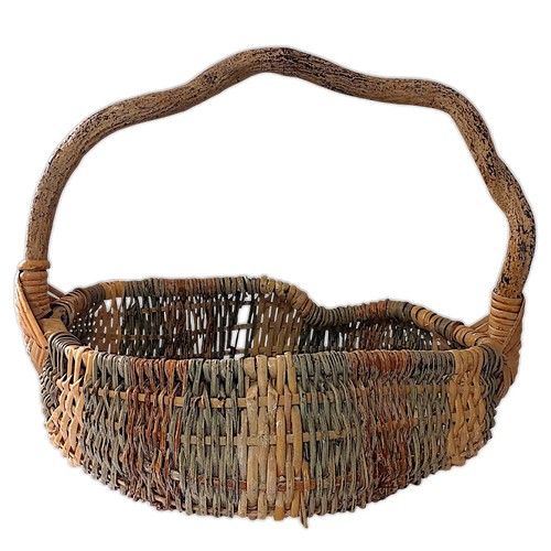 Vintage gathering basket large - gathering,