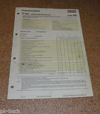 1995 Yamaha TT 600 Type 4LW