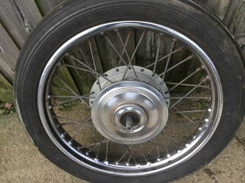 Triumph bsa front wheel - front, 18”