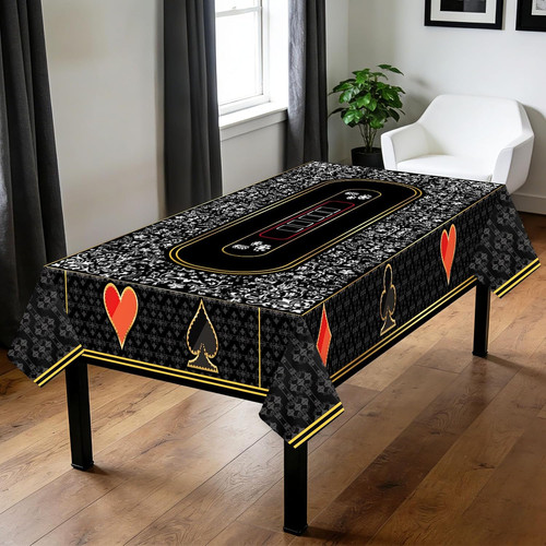 Casino poker tablecloth - casino,