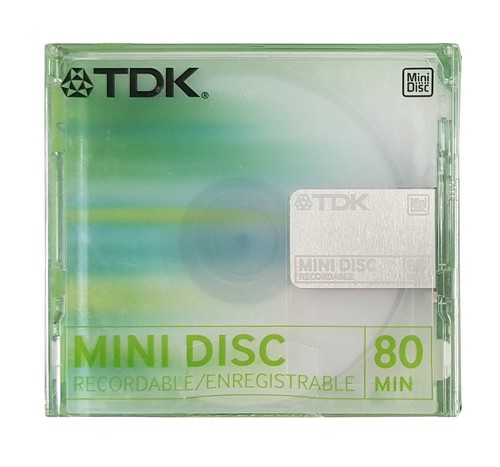 Tdk c80gec green minidisc - green, /