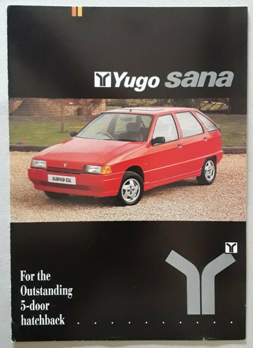 Yugo sana brochure 1991 - brochure, c.1991