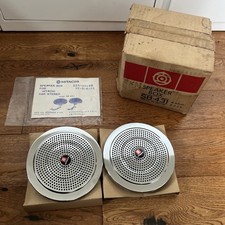 Hitachi SB-431 1970s Vintage Retro Classic Car Chrome speakers NOS boxed 1973