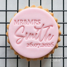 Personalised MR & MRS Cookie