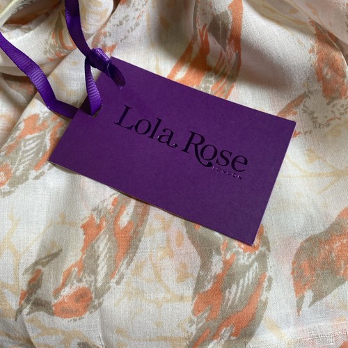 Lola rose bird print - rose,