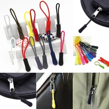 10Pcs Zip Puller Zipper Pulls Cord Fastener Slider Jacket Backpack Replacement