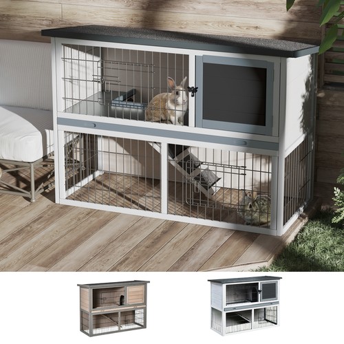 Rabbit hutch and run - hutch, w/