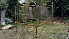 Antique Victorian Brass Single Bed by James Shoolbred & Co (circa 1870)