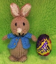 KNITTING PATTERN - Peter Rabbit inspired Choc cover Bunny Easter Creme Egg