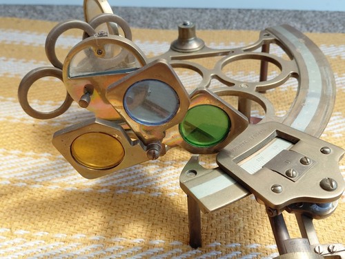 Navigational brass astrolabe - brass, /