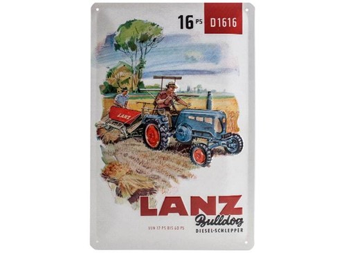 Lanz tractor metal sign tin - sign,