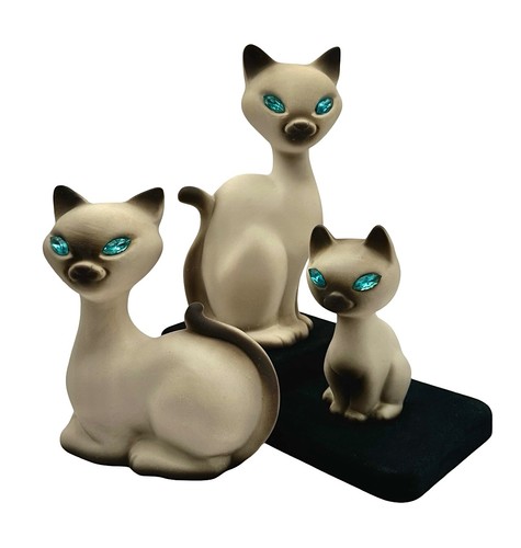 Vintage siamese cat blue - siamese,