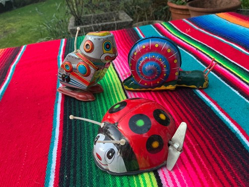Vtg tin toys kks snail - toys,