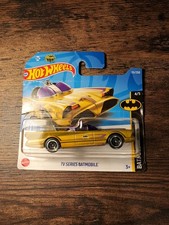 Hot Wheels Batman  TV Series Batmobile Mattel  Diecast Car New Sealed Gold