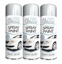 3 x 250ml WHITE GLOSS Spray
